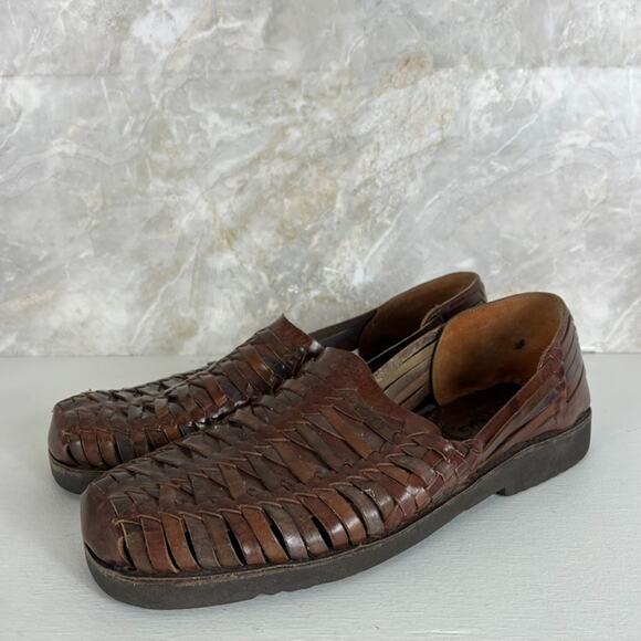 Sunsteps Fisherman Huarache Sandals Men\'s Size 11 Brown Hand Woven main image 7